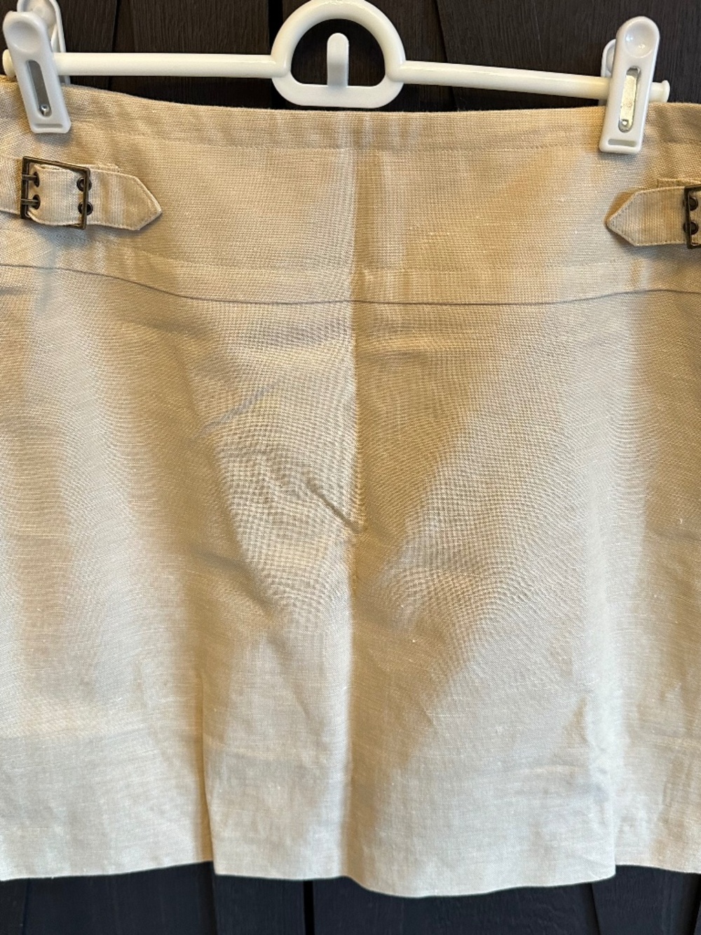 Very new tan linen skirt.